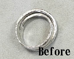 指輪の腕切れ修理前写真